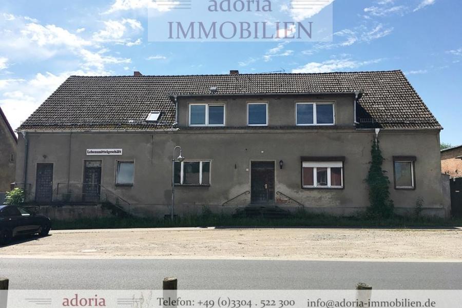 Sanierungsbed. Wohn- und Geschäftshaus in schöner ländlicher Lage - Gransee